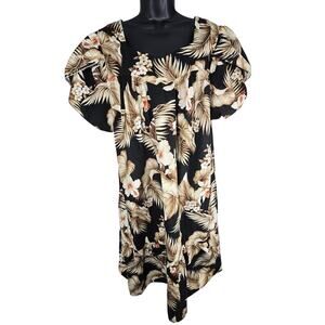 Vintage Royal Hawaiian Tropical Creations 100% Cotton MuuMuu Dress Womens 3XL
